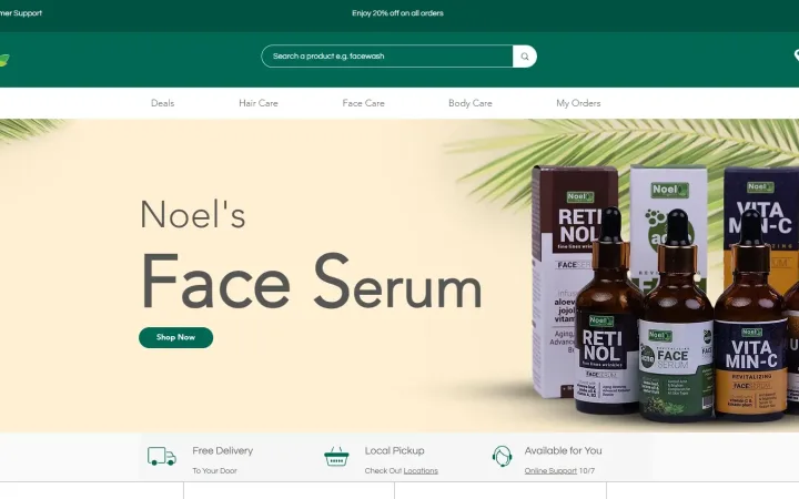 Noel Organic Website